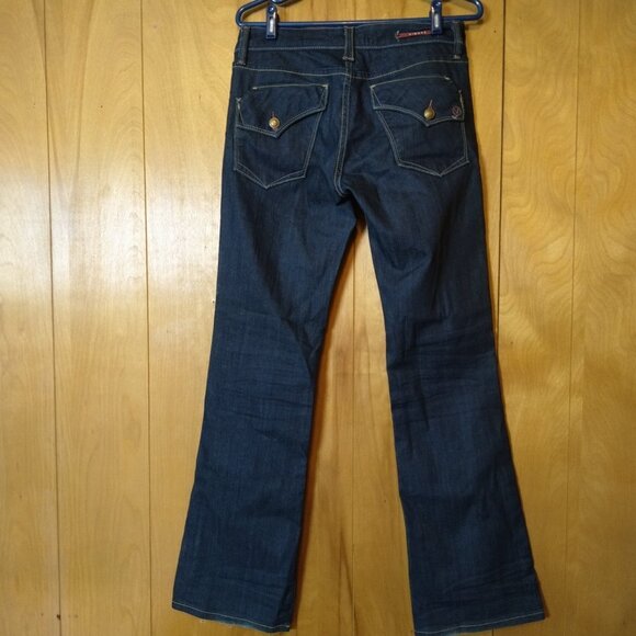 Vigoss Milan Boot Cut Juniors Size 7 Blue Jeans With Back Flap Pockets - Picture 6 of 6